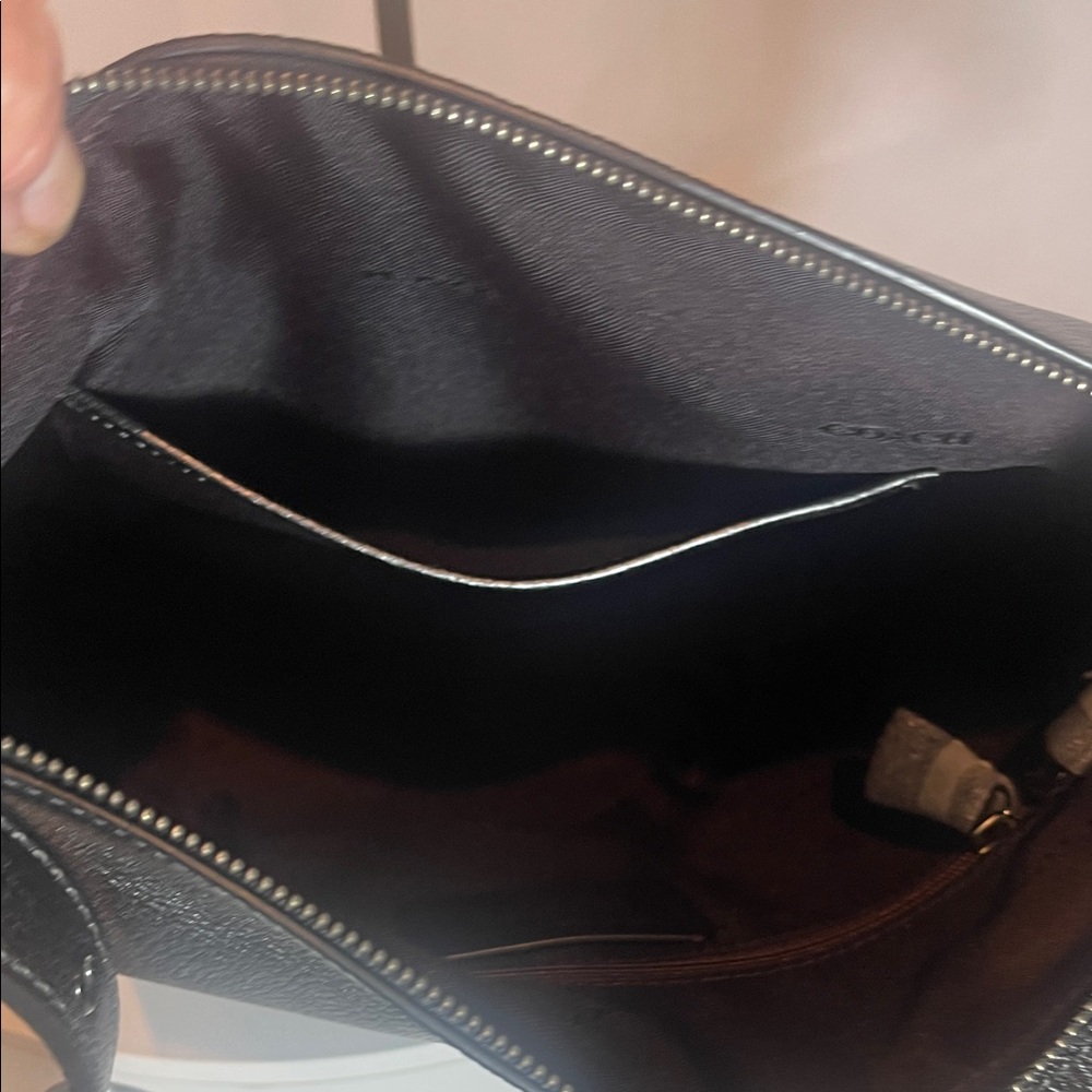 COACH = Elegant Gray Leather COACH Shoulder Bag . - Picture 10 of 12